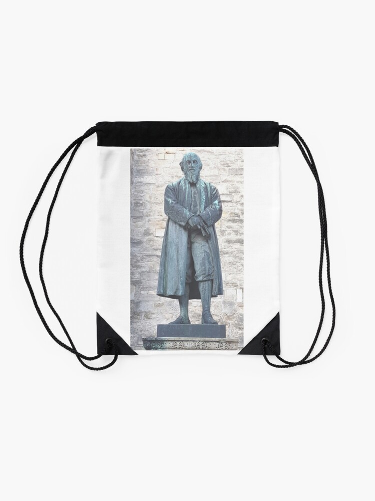 Alternate view of William Barnes - Poet - Statue in Dorchester Drawstring Bag