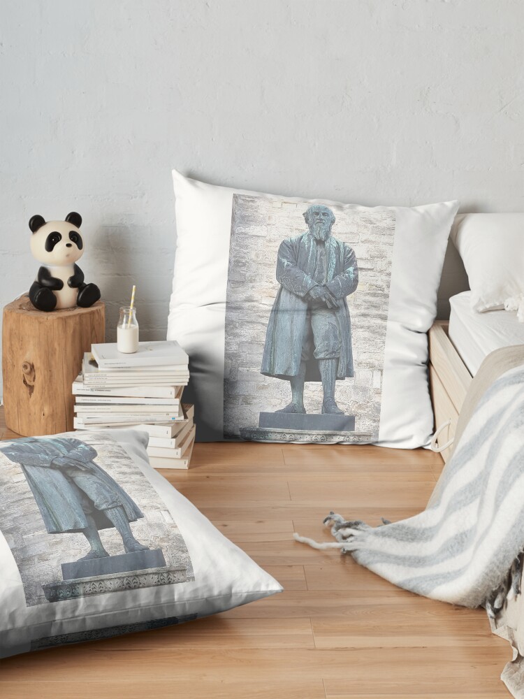 Alternate view of William Barnes - Poet - Statue in Dorchester Floor Pillow