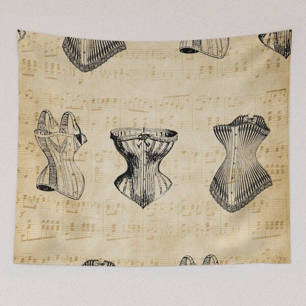 Item preview, Vintage Victorian Corset Pattern with Sheet Music designed and sold by RosalieReeves.