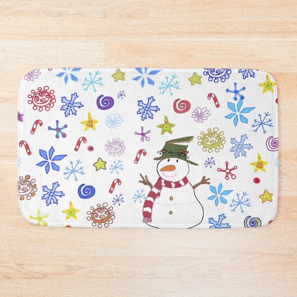 Item preview, Colourful Snowman doodle design designed and sold by markatos.