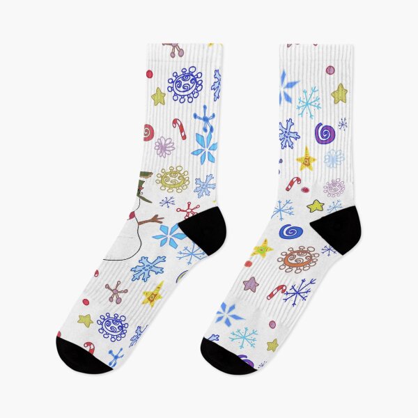 Item preview, Colourful Snowman doodle design designed and sold by markatos.