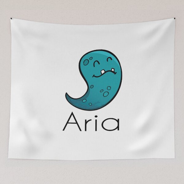 Item preview, Aria Name Cute Monster designed and sold by ProjectX23.