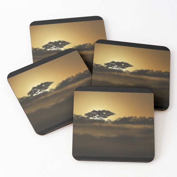 Item preview, Early morning heathland landscape designed and sold by TessaGeniets.