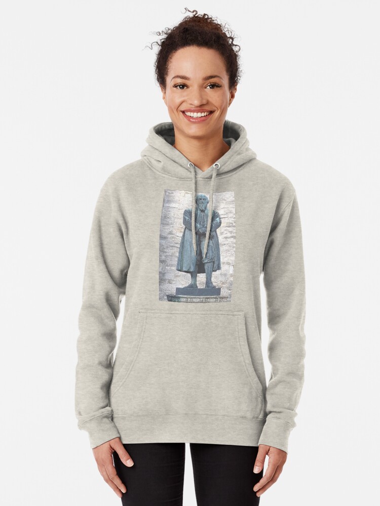 Alternate view of William Barnes - Poet - Statue in Dorchester Pullover Hoodie
