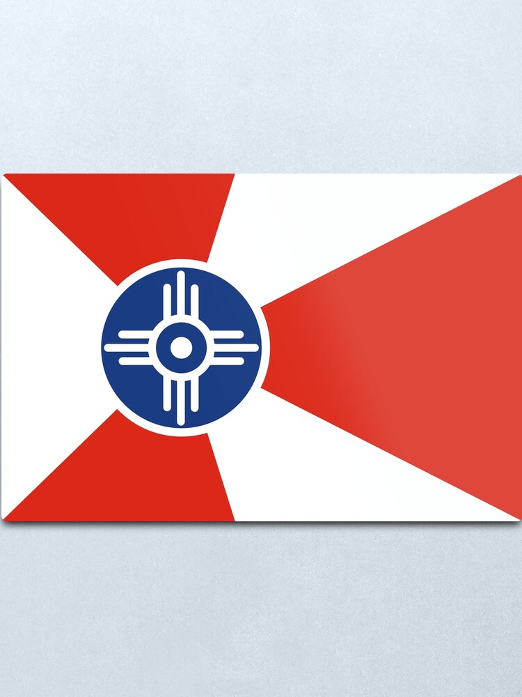Alternate view of Wichita flag Metal Print