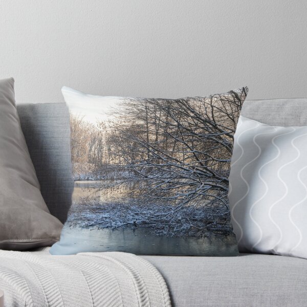 Item preview, Soft and Snowy - Winter Wonderland at a Frozen Pond designed and sold by Georgia Mizuleva.