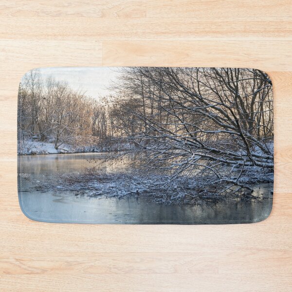 Item preview, Soft and Snowy - Winter Wonderland at a Frozen Pond designed and sold by Georgia Mizuleva.