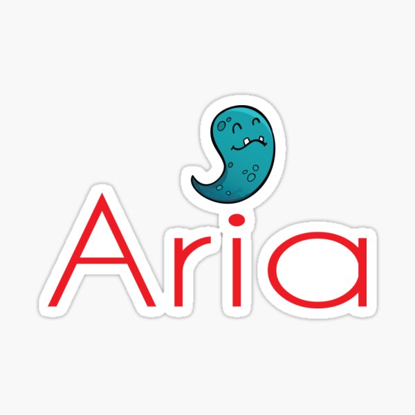 Item preview, Aria Name Cute Monster designed and sold by ProjectX23.