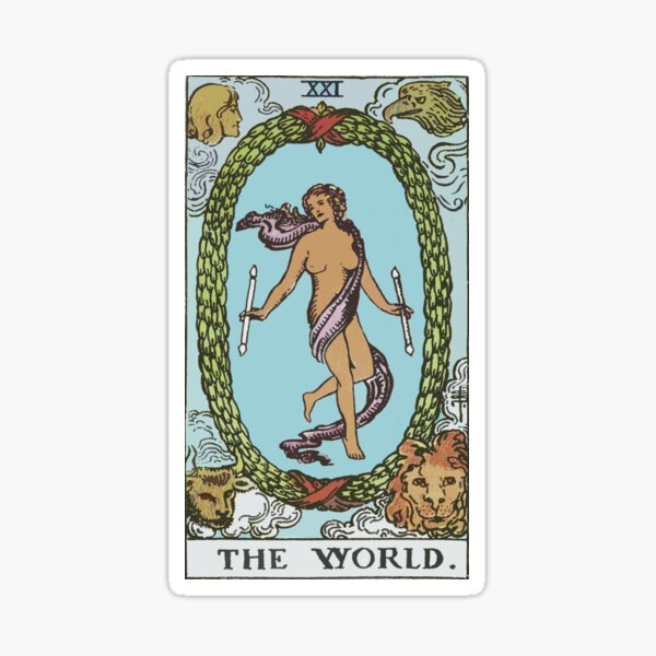 Tarot - The World Sticker