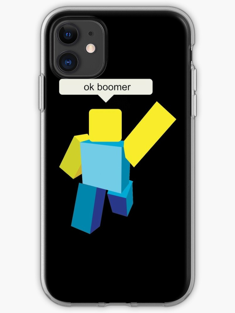 Gaming Roblox Ok Boomer Iphone Case Cover By Rainbowdreamer Redbubble - iphone cute roblox icon aesthetic blue