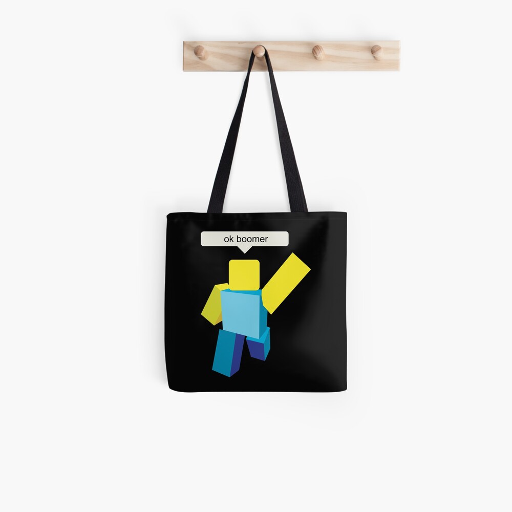 Gaming Roblox Ok Boomer Tote Bag By Rainbowdreamer Redbubble - gaming roblox ok boomer ipad case skin by rainbowdreamer redbubble