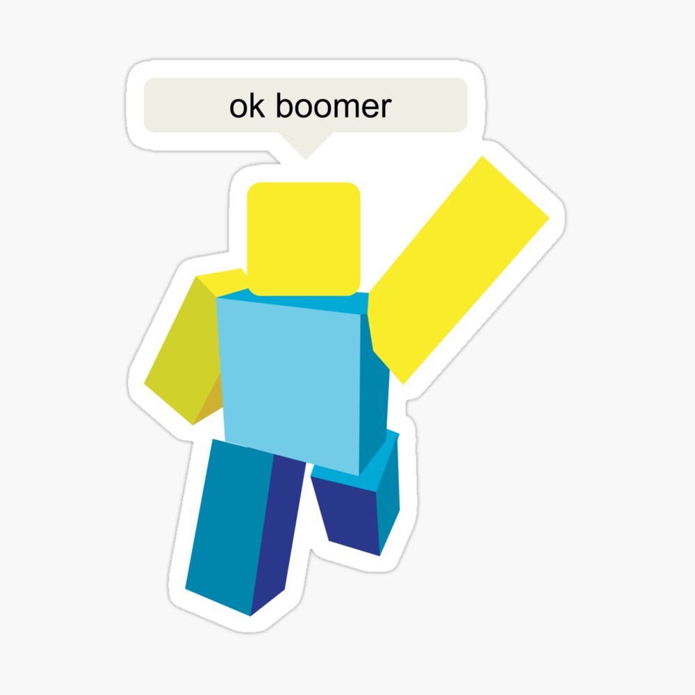 Gaming Roblox Ok Boomer Pin By Rainbowdreamer Redbubble - diagram 1 76 roblox