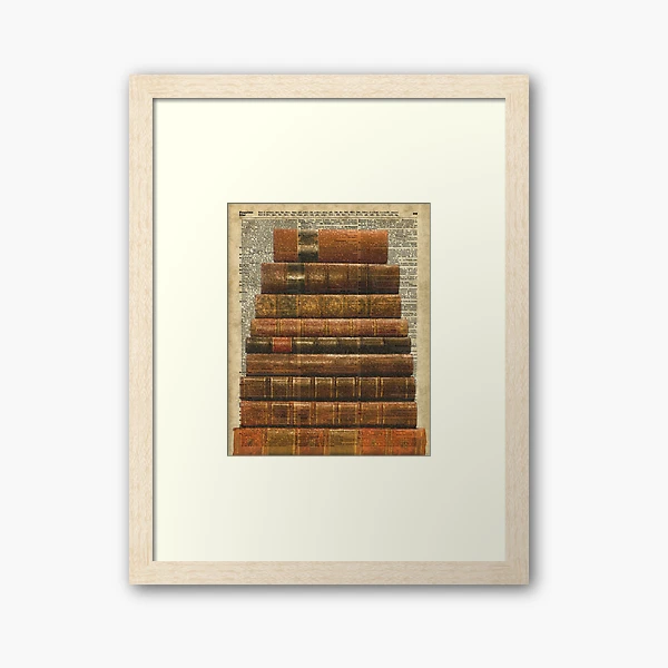 Art Print Old Book Print Photo Camera Dictionary or Encyclopedia