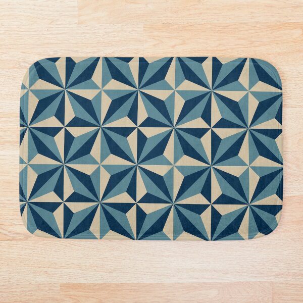 Vintage Encaustic Cement Tile Bath Mat