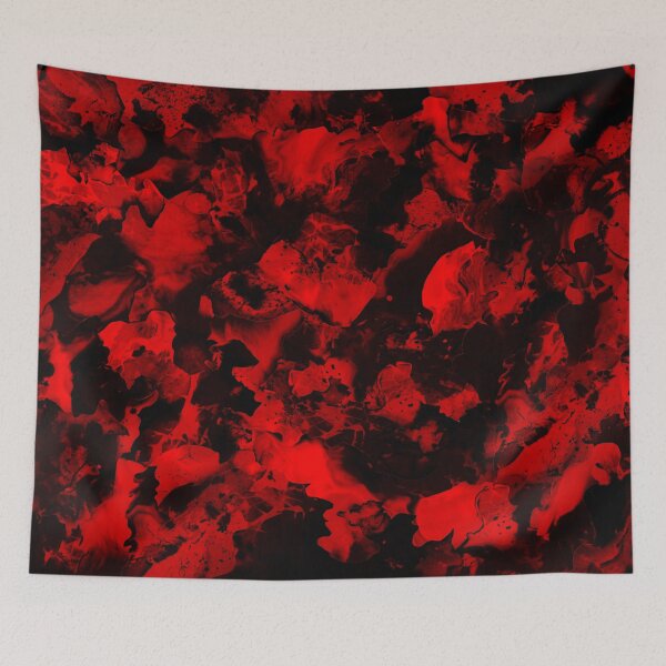 Item preview, Red Black - Red and black ink, abstract art. designed and sold by artxphi.