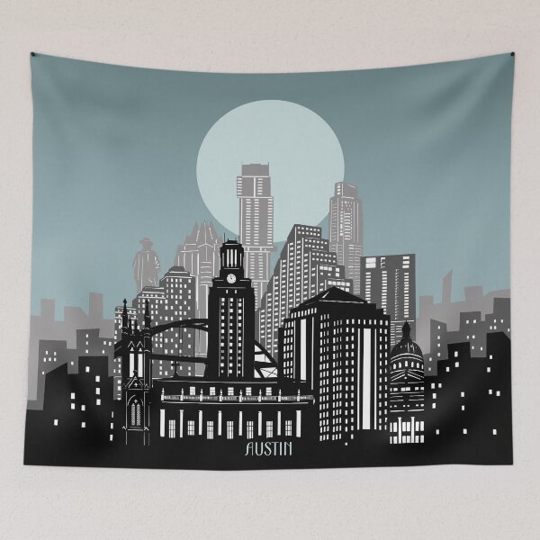 Item preview, austin skyline designed and sold by BekimART2.