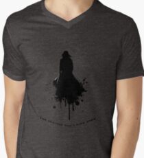 The Bravest \ Black-White concept Men's V-Neck T-Shirt