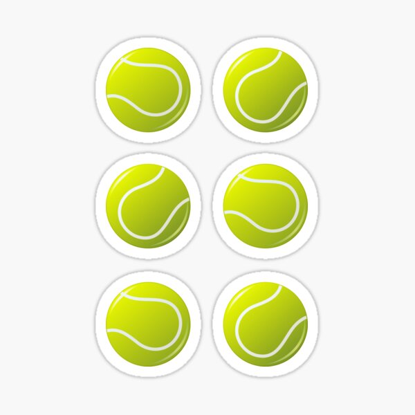 Item preview, Tennis ball stickers, set of six designed and sold by Mhea.
