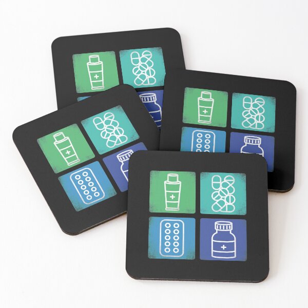Item preview, Pharmacy Icons in blue and green designed and sold by Eenig.