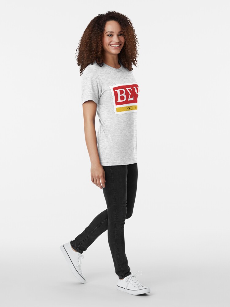 Alternate view of Beta Sigma Psi - Est. 1925 Tri-blend T-Shirt