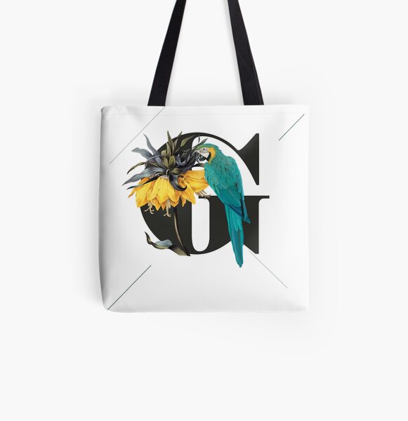 Botanical Alphabet G Allover-Print Tote Bag