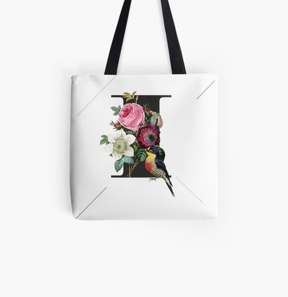 Botanical Alphabet I Allover-Print Tote Bag