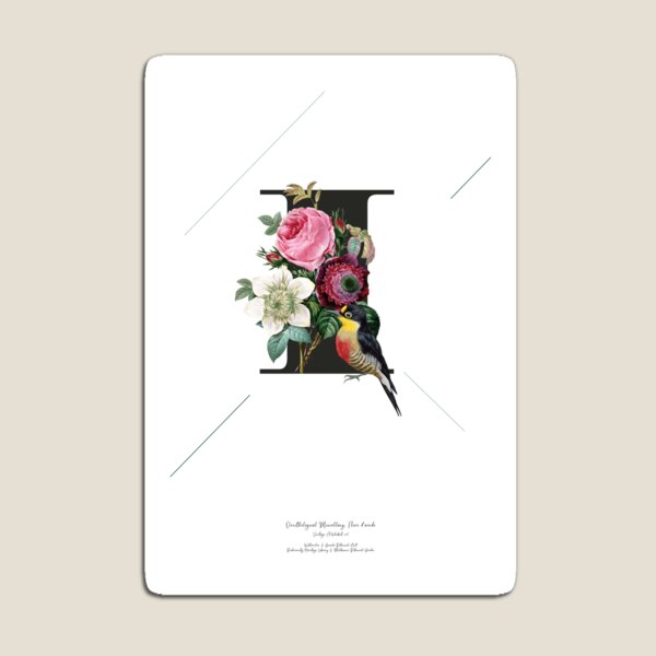 Botanical Alphabet I Magnet