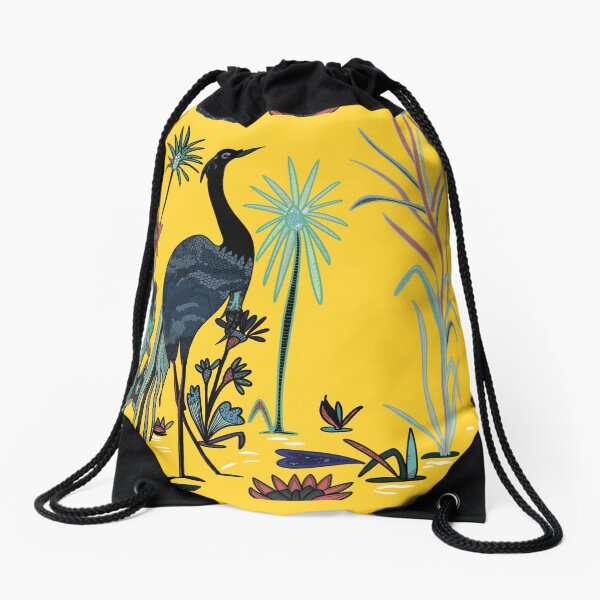 Yellow Pond Drawstring Bag