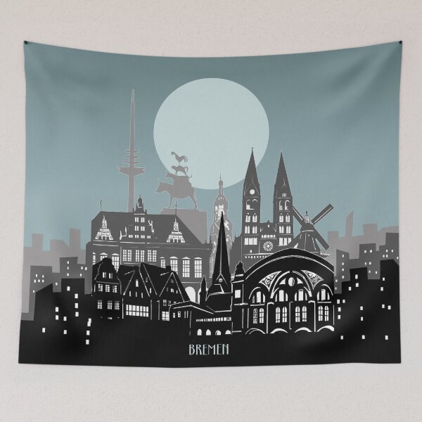 Item preview, bremen skyline designed and sold by BekimART2.