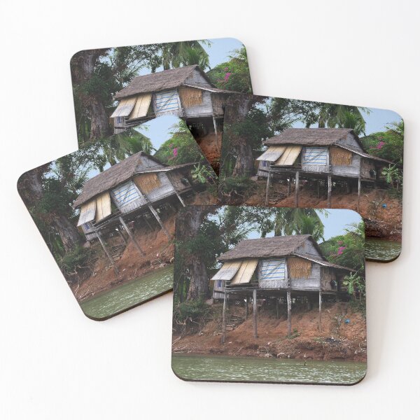 Item preview, Picturesque Stilt house on the Mekong River Bank, Laos designed and sold by worldways.