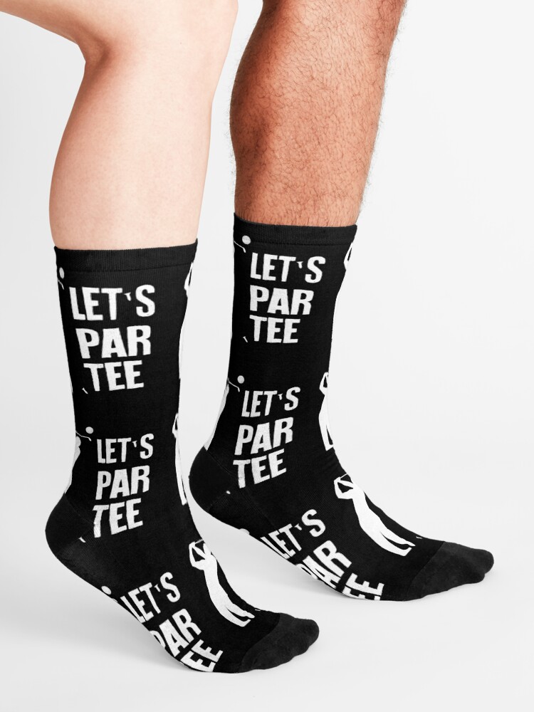 Alternate view of Let's Par Tee- Golf Lovers Gifts Socks