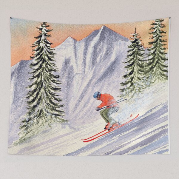 Item preview, Skiing The Aspen Colorado Slopes designed and sold by William Holkham.