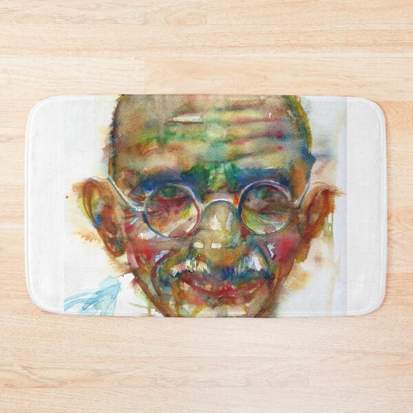 Item preview, MAHATMA GANDHI - watercolor portrait.8 designed and sold by lautir.