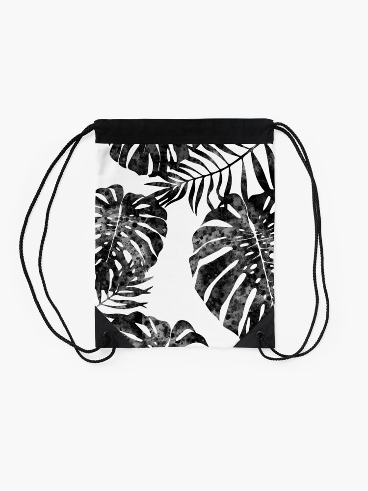 Alternate view of Monstera deliciosa Drawstring Bag