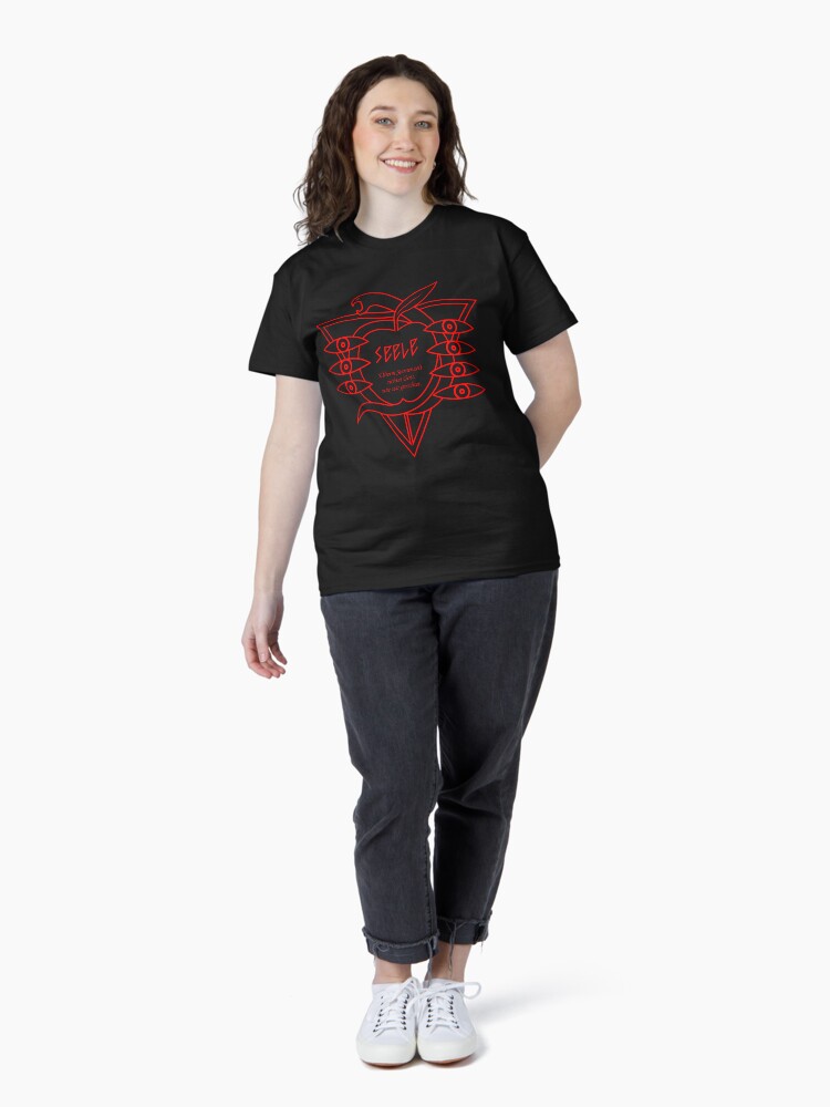 Thumbnail 4 von 7, Classic T-Shirt, Seele Red Logo (Neon Genesis Evangelion) designt und verkauft von HuckleberryArts.