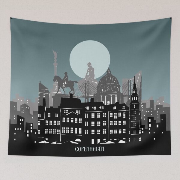 Aperçu de l'œuvre Skyline de Copenhague créée et vendue par BekimART2.