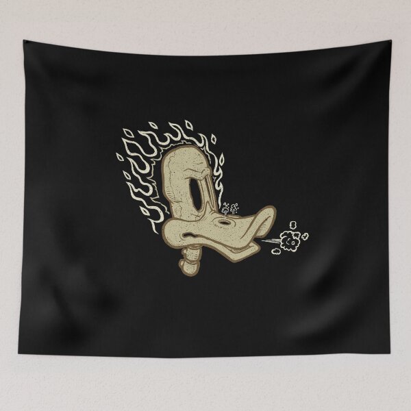 Item preview,  Flaming duck skull designed and sold by Mummyduck.