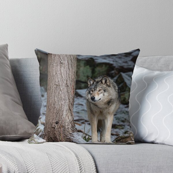 Item preview, Eastern Gray Wolf  Beside Tree designed and sold by Michael Cummings.