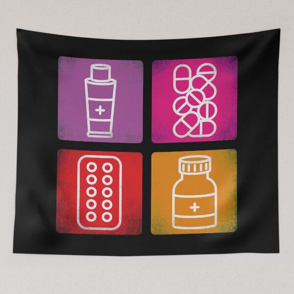 Item preview, Pharmacy icons in pink and orange designed and sold by Eenig.