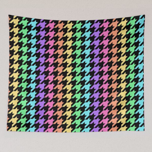 Item preview, Pastel Rainbow Houndstooth designed and sold by christinaashman.