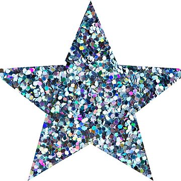 3 COLOR GLITTER STAR STICKERS - SILVER, RED WITH GOLD OUTLINE