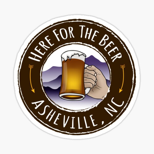 Asheville Beer - Colored Sticker