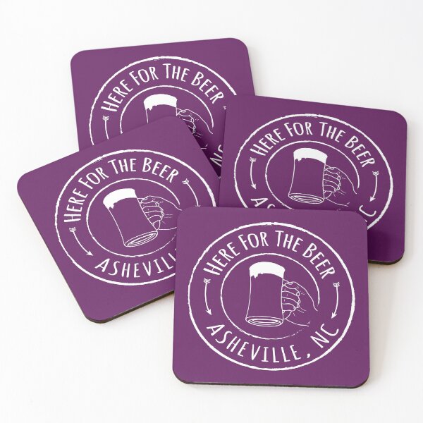 Item preview, Cerveza Asheville - Blanco sobre Magenta designed and sold by Serena's Asheville Merch.