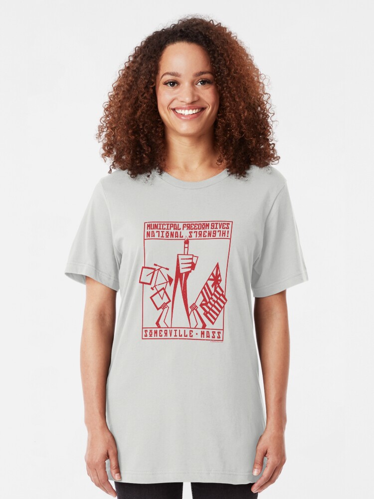 Alternate view of People's Republic of Somerville Slim Fit T-Shirt