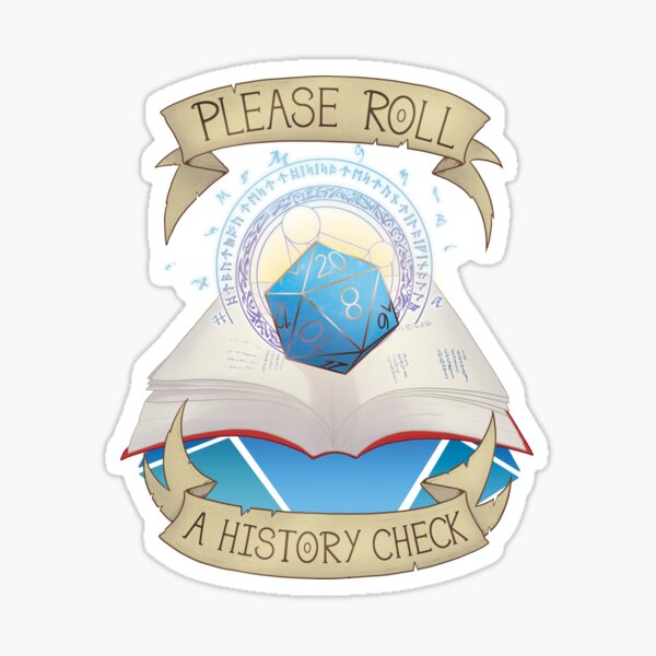 Roll a History Check Sticker