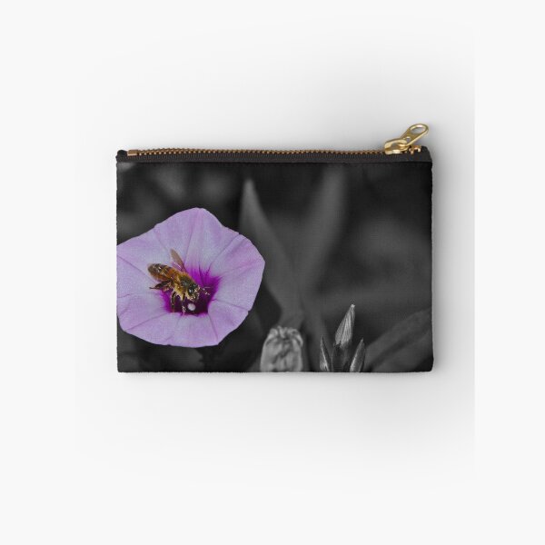 Item preview, Bee Bee In A Purple Flower Desaturated Background Bees designed and sold by Jason Gilbert.