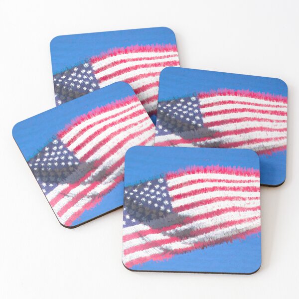 Item preview, American Flag Art Abstract designed and sold by Londonimages.