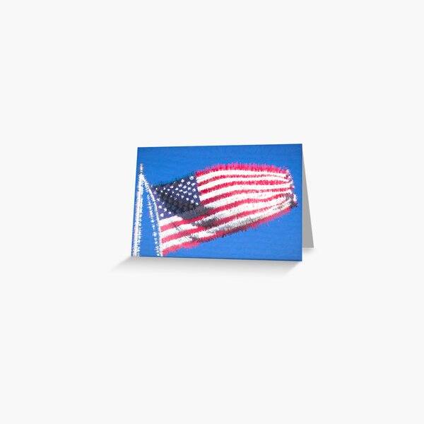 Download U S Flag Greeting Cards Redbubble