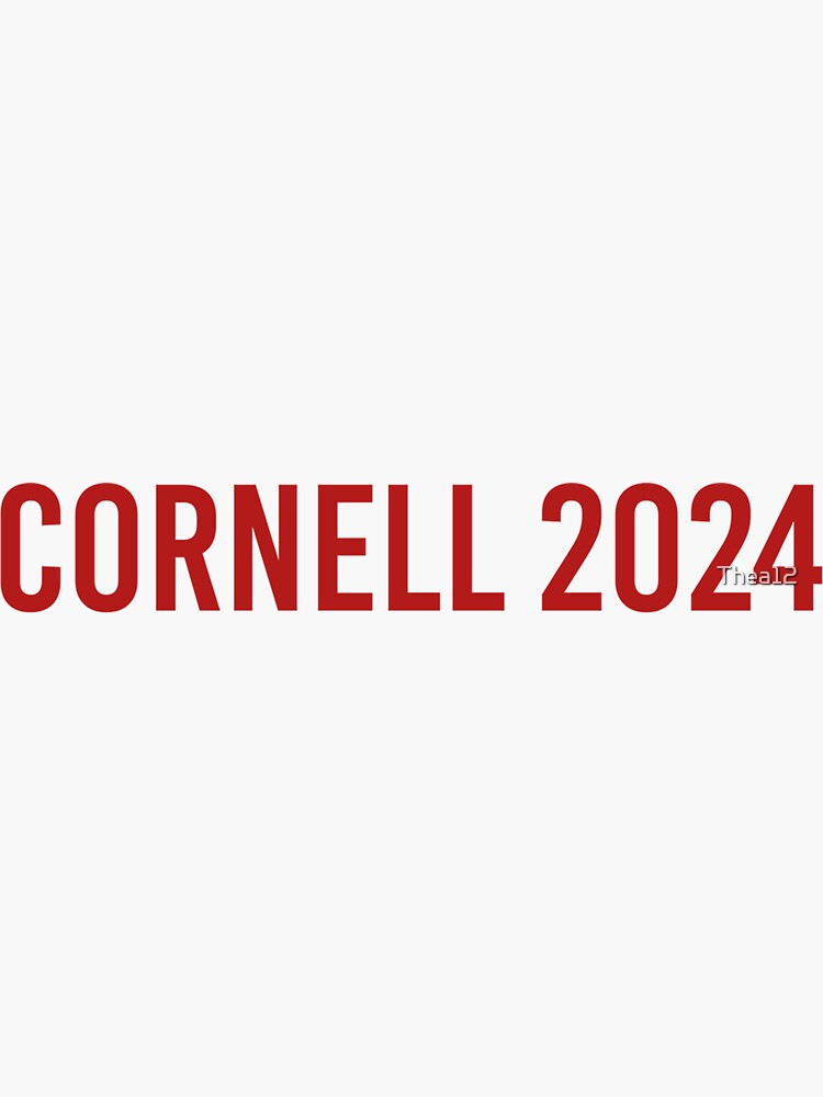 "Cornell 2024" Sticker for Sale by Thea12 Redbubble