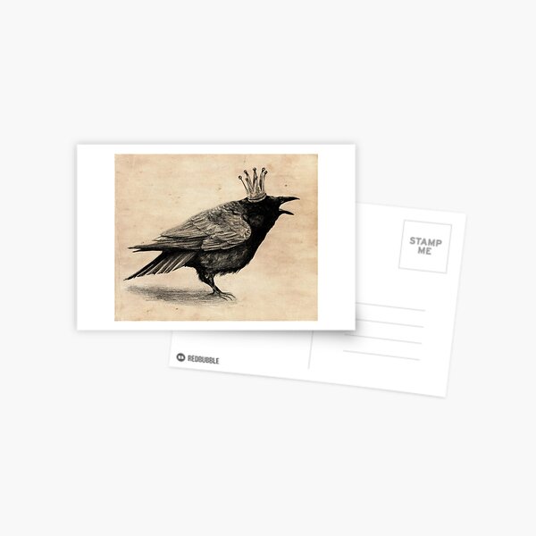 Item preview, Crow in crown designed and sold by AnnaShell.